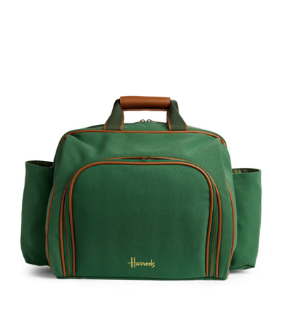 Harrods Logo Picnic Bag For 4 In Green