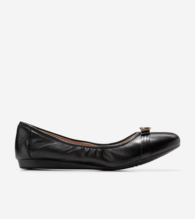 Cole Haan Tova Bow Ballet In Black