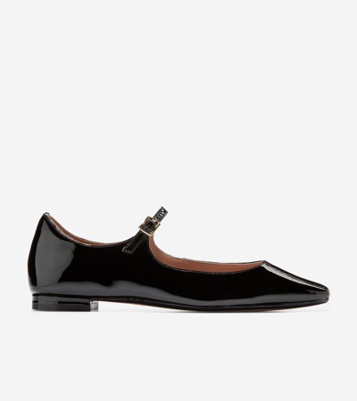 Cole Haan Women's Bridge Maryjane Ballet Shoes - Black Size 9 In Black Patent