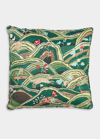 Schumacher Rolling Hills 20" Pillow In Green