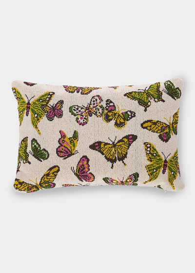 Schumacher Butterfly Epingle Pillow In Spring