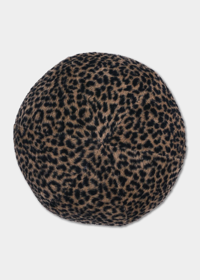 Schumacher Lilya Leopard Sphere Pillow