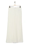 Nanette Lepore Wide Leg Crepe Pants In Cannoli Cream
