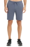 Hurley Boxed Logo Fleece Shorts In Dark Blue