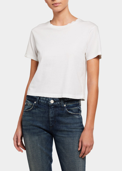 Amo Denim Babe Cropped Tee In White