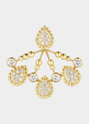 BOUCHERON YELLOW GOLD SERPENT BOHEME STUD EARRING WITH DIAMOND EXTRA-SMALL MOTIF, SINGLE