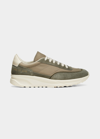 Common Projects Track Nylon Runner Sneakers In 3379 - Army Green