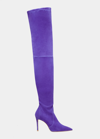 Stuart Weitzman Ultrastuart 100 Stretch Pointed Toe Over The Knee Boot In Dusk