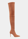 Stuart Weitzman Ultrastuart Over-the-knee Suede Boots In Cappucino