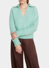 Vince Brushed Alpaca Wool Blend Sweater In Fluorite