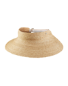 Helen Kaminski Maris Raffia Visor In Natural