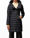 Soia & Kyo Karelle Water Repellent 700 Fill Power Down Puffer Coat In Black
