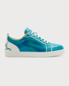 CHRISTIAN LOUBOUTIN MEN'S FUN LOUIS JUNIOR PATENT LEATHER LOW-TOP SNEAKERS