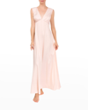 Everyday Ritual Amelia Empire-waist Nightgown In Champagne