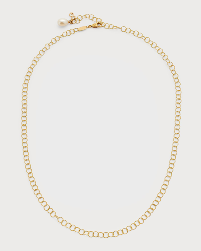 Dolce & Gabbana Yellow Gold Freshwater Pearl Adjustable Necklace