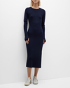 RAG & BONE NIKOLE RIBBED MIDI SWEATER DRESS