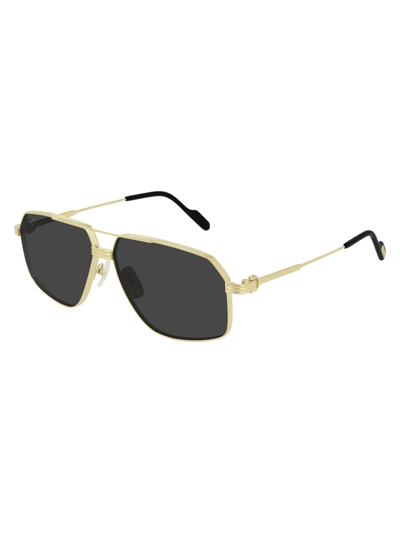 Cartier Women's  Gold Metal Sunglasses