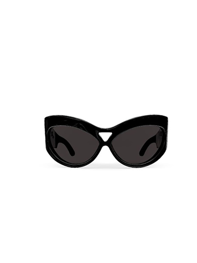 Saint Laurent Saint L Au Rent Women's  Black Metal Sunglasses