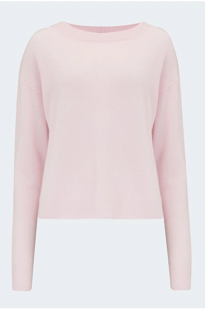 Allude Sweater In Pale In Pink