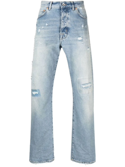 Purple Brand Mid-rise Straight-leg Jeans In Blue