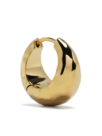 Dower & Hall Chunky Crescent Hoop Earring In Gold