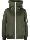 YVES SALOMON REVERSIBLE HOODED BOMBER JACKET