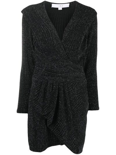 Iro Gathered-effect Dress In Black
