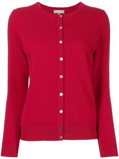 N.peal Organic-cashmere Cardigan In Red