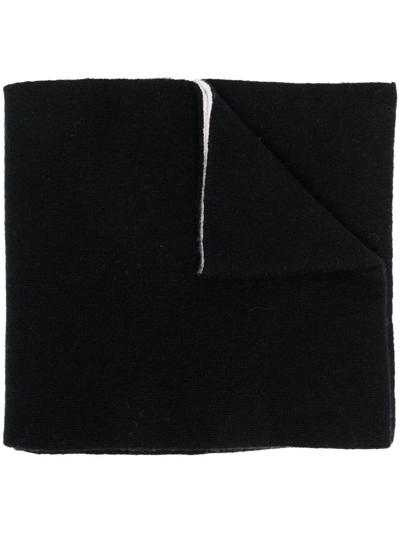 Alberta Ferretti Slogan-print Scarf In Schwarz