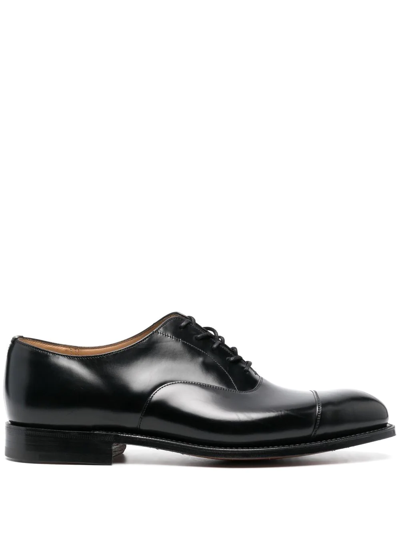 Church's Polished-finish Lace-up Shoes In Black