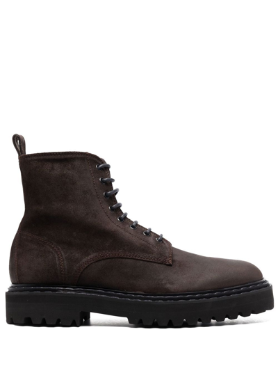 Officine Creative Pistol 002 Lace-up Boots In Braun