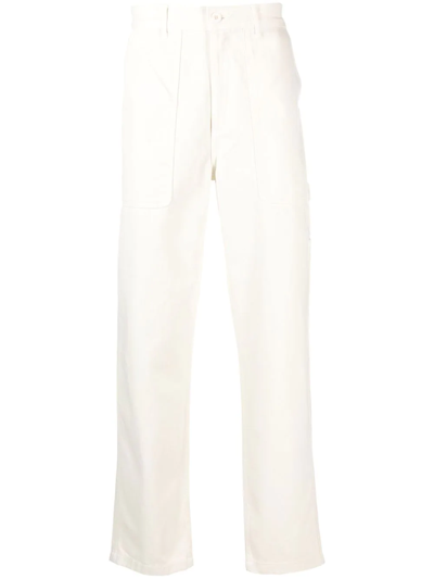 Palmes White Broom Straight-leg Trousers