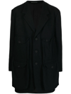 YOHJI YAMAMOTO SINGLE-BREASTED FITTED COAT