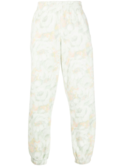 Martine Rose White Textured Floral-print Track Trousers