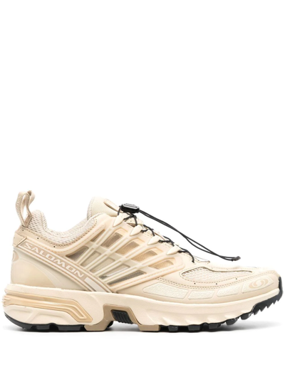 Salomon Acs Pro Advanced All-terrain Running Sneakers In Beige