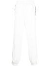 Casablanca Par Avion Logo-patch Track Pants In Weiss