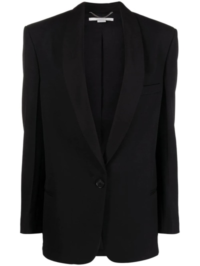 Stella Mccartney Single-breasted Blazer In Nero