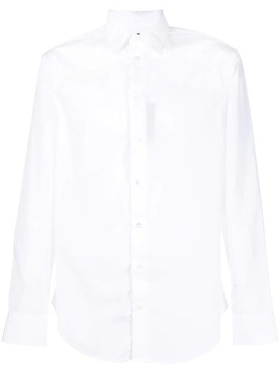 Emporio Armani Cotton Blend Shirt In White