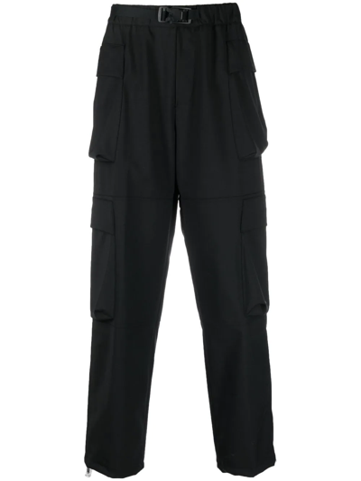 Bonsai Belted Loose-fit Trousers In Black