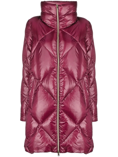 Herno A-shape Ultralight Down Jacket In Purple