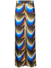 VICTORIA BECKHAM ABSTRACT-PRINT WIDE-LEG TROUSERS