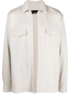 STYLAND X NOTRAINPROOF OPEN-FRONT COTTON SHIRT JACKET