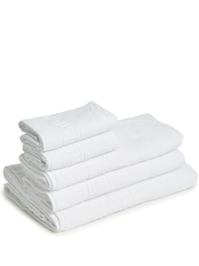 Versace Medusa Classic Towel Set (set Of Five) In Weiss