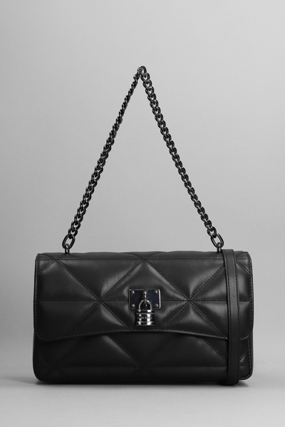 Marc Ellis Cleo M Shoulder Bag In Black Leather