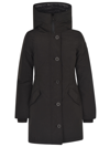 Canada Goose Rossclair Water Resistant 625 Fill Power Down Parka In Black