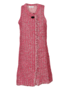 Lanvin Tweed Shift Dress In 521