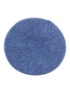 Ganni Structured Rib Knit Wool Blend Beret In 557