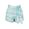Bella Dahl Green Printed Tencel Shorts In Green