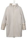 Herno Layered Padded Coat In 灰色