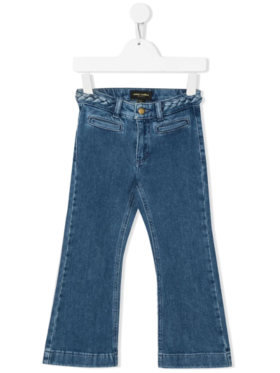 Mini Rodini Straight-leg Denim Jeans In 蓝色